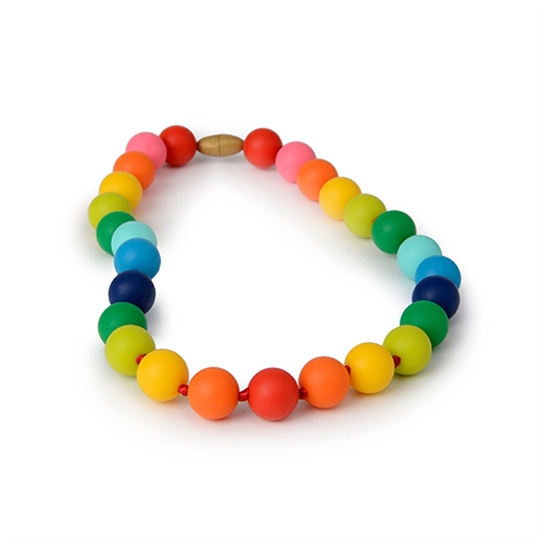 Rainbow Beads Necklace  Toddler Chewy Necklace